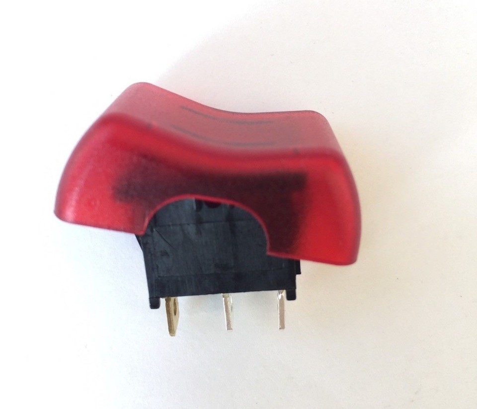 12 Volt ON / OFF ROCKER SWITCH RED LIGHT 3 PIN RV, MARINE, CAMPER | eBay