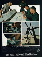 1977 Vintage Print Ad United States US Marines USM The Few Proud Looking for