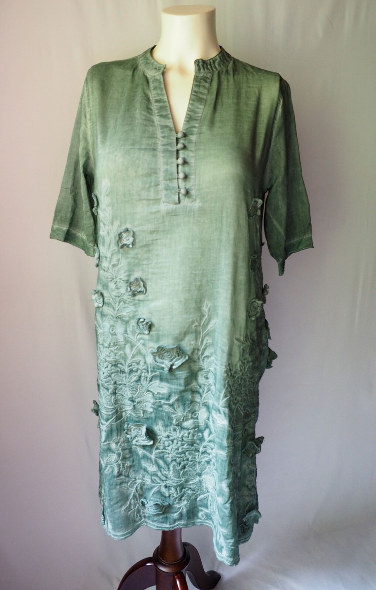 green floral tunic dress Cecilia's Tunic Dress