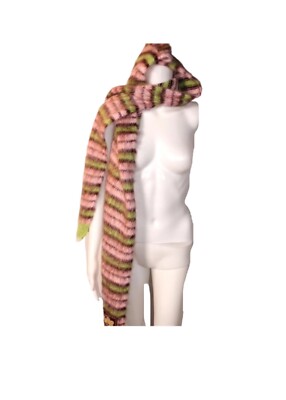 Marni Mohair Schal und Mütze Gestreift