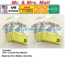 All In Motion Youth Reusable Face Masks 6 pks Filter Pocket One Size Gray