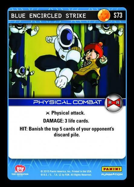 DBZ Dragon Ball Z TCG Card Panini Evolution S73 Blue Encircled