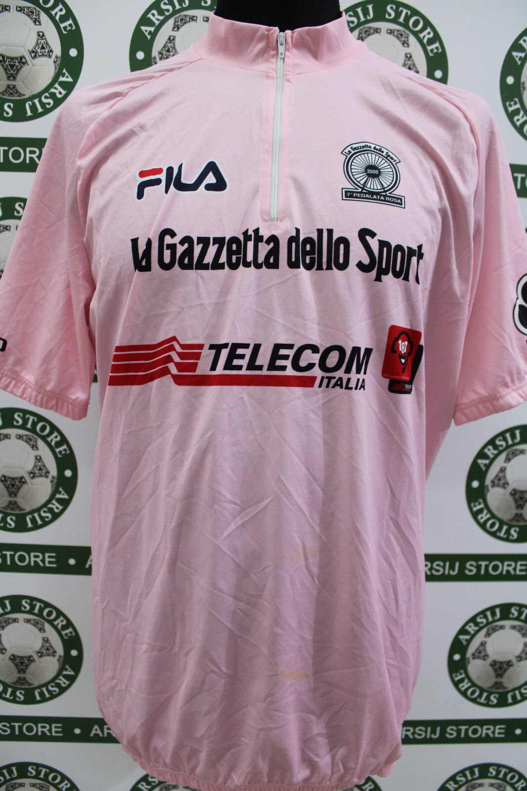 maglia ciclismo ROSA FILA TG XXL A856 bike shirt maillot trikot jersey