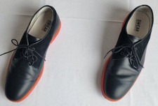 Mens Size 9.5(EU 43) Black Swear London Logan 10 Oxford Leather  Shoes preowned