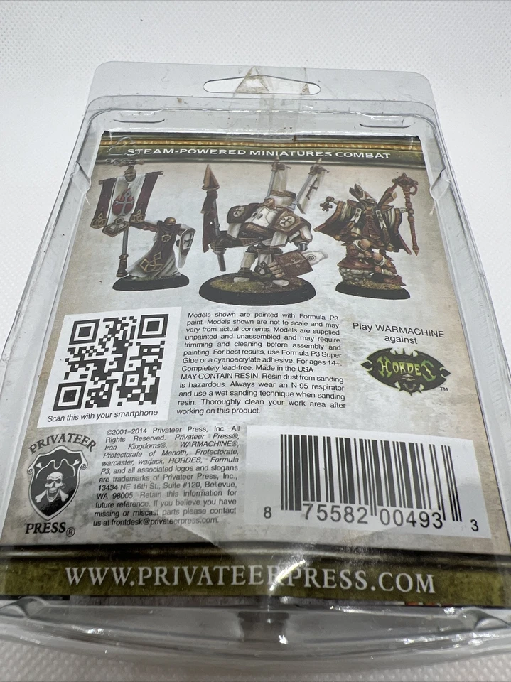 Warmachine PIP32056 Vigoth Juviah Rhoven & Honor Guard (Menoth) Warrior-Priest - Image 4 of 4