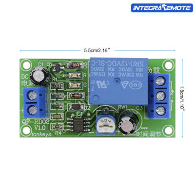 DC 12V NE555 0~60 Seconds Delay Timer Switch Adjustable Relay Module Arduino