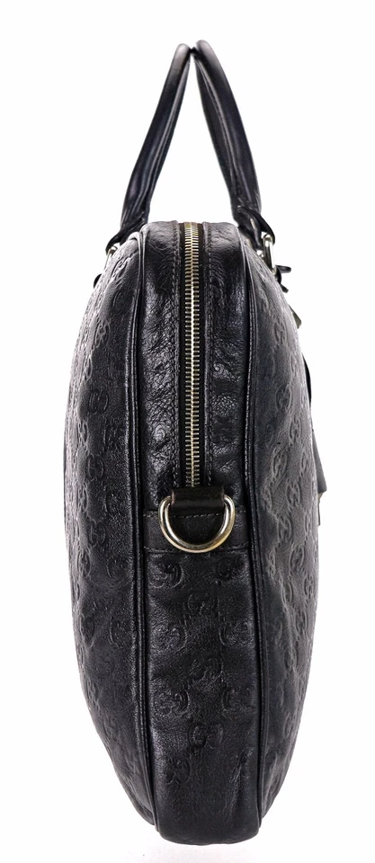 Autêntica GUCCI Guccissima GG Couro Laptop Pasta Bolsa de Negócios Itália Unissex - Imagem 2 de 4