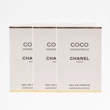 3x Chanel Coco Mademoiselle Eau de Parfum EDP Sample Spray Vial 1.5ml / 0.05oz