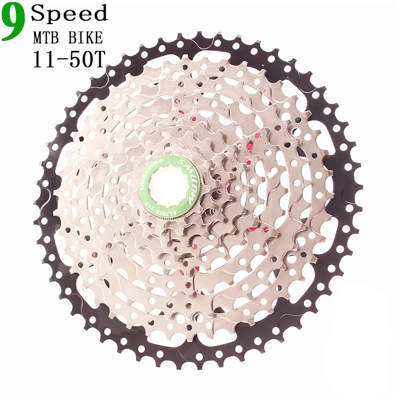 Bicicleta MTB Ultraligera 9 Velocidades Cassette 11-50T Bicicleta de Montaña Amplia Ratio Rueda Libre Foto 4 de 4