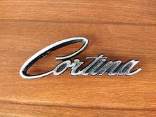 FORD CORTINA  MkII Mk2 Vintage Metal Emblem Badge Genuine 1972