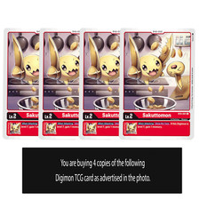 Sakuttomon - BT4-001 - Uncommon Digimon TCG Card Playset Red