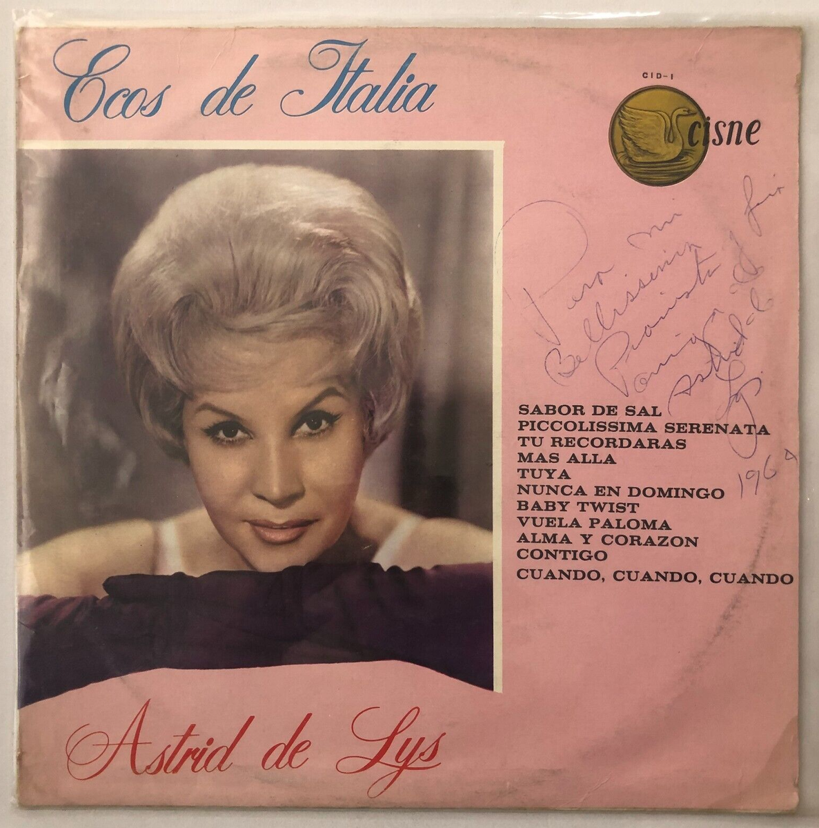 ASTRID DE LYS - CANTA EN ITALIANO - RARE MEXICAN LP, MIS PRESSED