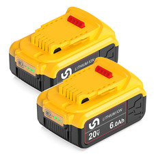 2/1Pack 20V For DeWalt 20Volt Max Lithium Ion 6.0Ah Battery DCB206 DCB205 DCB200