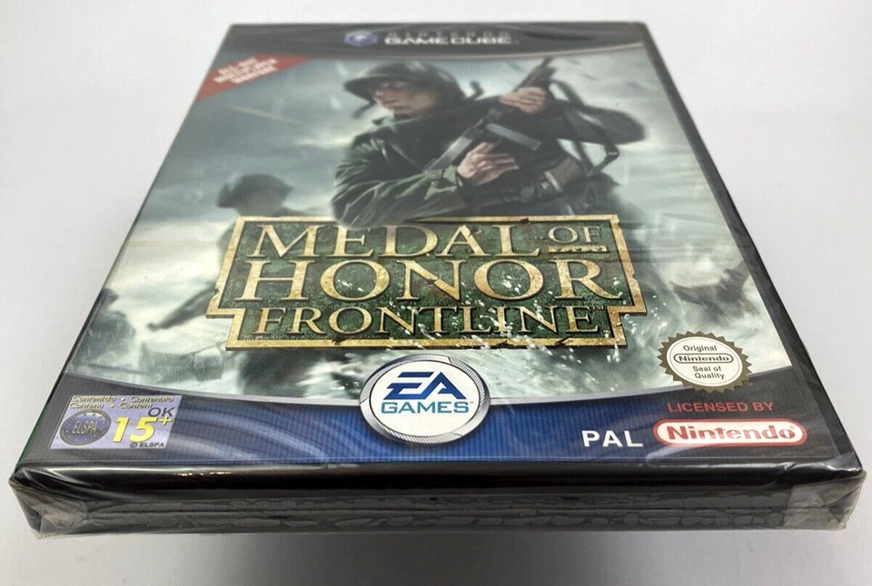 Gamecube Medal Of Honor Front Line , UK Pal, New Factory Sealed, *Flawed* - Image 3 of 4