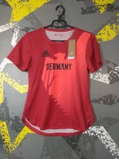 Germany Team Jersey Olympic Games Shirt Red Adidas Woman Size 8  ig93