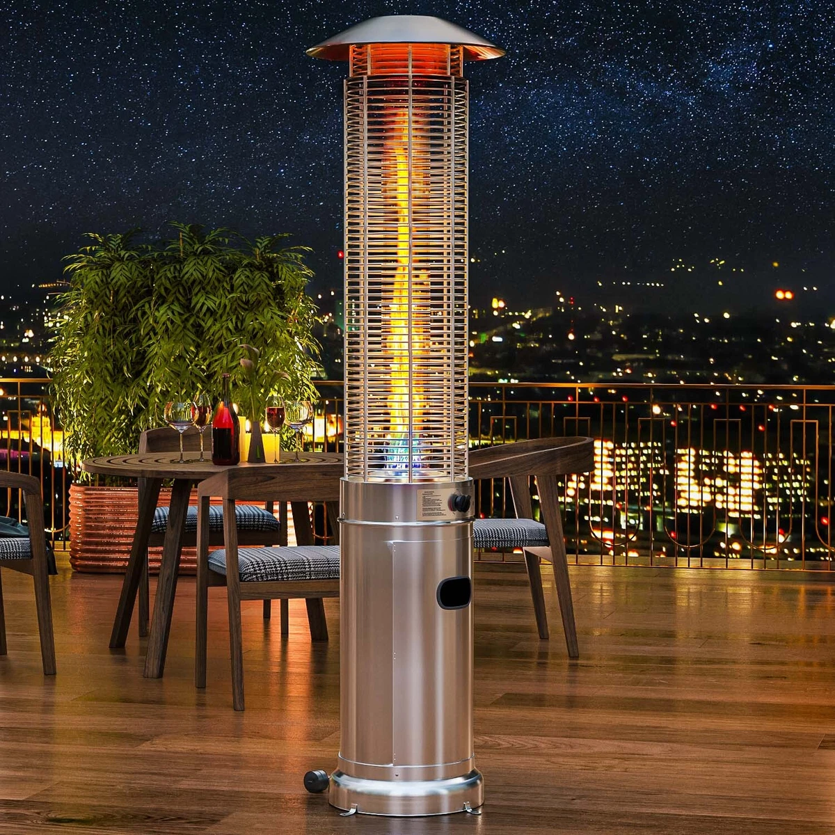 FINA | gas heater radiator | 2.1m | stainless steel | 15kW | heating  mushroom, patio heater... 717410007139 | eBay