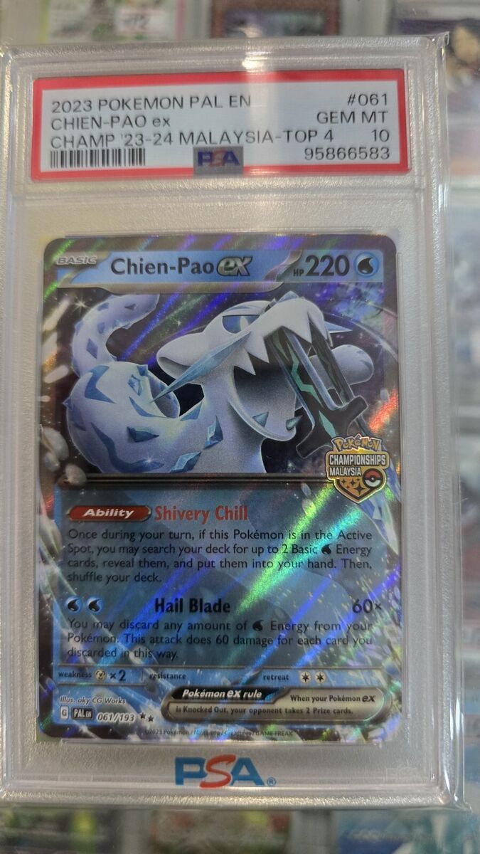 Chien Pao Ex PSA 10 POP 1 MALAYSIA NATIONAL Championship Chien Pao Ex PSA 10 POP 1 MALAYSIA NATIONAL Championship