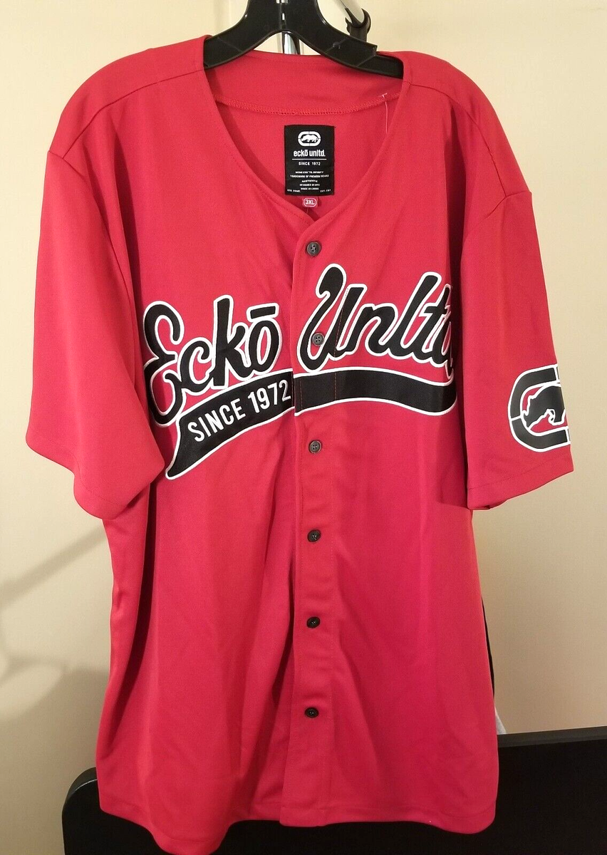 ECKO Unlimited Classic Red ECKO UNLTD 2XL Baseball Jersey