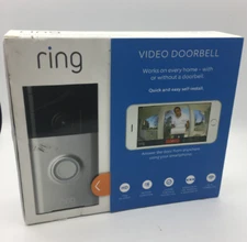 RING WIFI 720P HD VIDEO DOORBELL W/AUDIO & MOTION DETECTION SATIN NICKEL