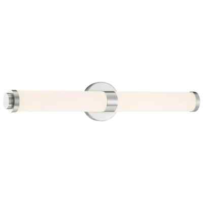 Access Lighting Aqua 4.5 in. Brushed Steel LED Vanity Light Bar with Opal Glass