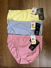 3 DEADSTOCK VINTAGE Vanity Fair Hi-Cut Comfort Essentials COTTON Panties 13303