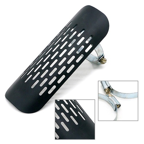 Motorcycle Heat Shield Cover Heel Guard Chrome Exhaust Muffler Pipe Universal