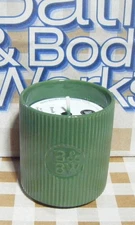 BATH & BODY WORKS Ceramic Single Wick Candle New Fresh Balsam (6937)