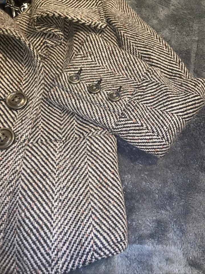 Chaqueta Millard Fillmore Anthropologie Para Mujer M Abrigo Espiga Guisante Estilo MF 13 Foto 4 de 4