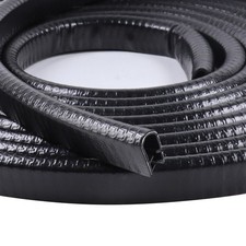 Edge Trim Black U-Channel Rubber Trim Edge with Metal 1/2" X 3/8" - Fit Gap 3...