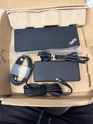 Lenovo ThinkPad Thunderbolt Dock 3 Workstation Dock 135W W/ AC Adapter Black