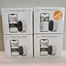 Lot Of (4) Four Sense-U Outdoor Wireless Solar Camera - New & Sealed 