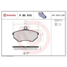 Satz Bremsbeläge Bremsklötze vorne für VW Scirocco 53B Vento 1H2 24056877