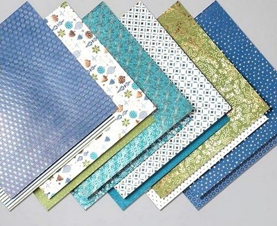Stampin Up * BRIGHTLY GLEAMING * DSP- 12 Double Sided Sheets 12'' x 12'' Cardstock