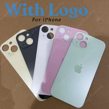 Back Glass Replacement Big Hole Logo For iPhone 8 SE XR XS 11 12 13 14 15 16 17