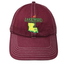Masters Golf Lakewood Slideback Baseball Hat Red One Size Embroidered Richardson