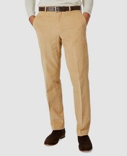 Michael Kors Men's Beige Corduroy Modern-Fit Dress Pants Size 34W 30L