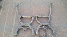 antique victorian cast iron garden bench ends
