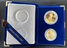 1987 US American Gold Eagle PROOF Two-Coin Set 1 and 1/2 ounces GOLD