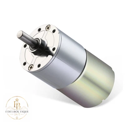 Getriebemotor 12V 10RPM D-förmige Welle 37mm Stahl Hohe Drehmoment Elektrische - Bild 1 von 4