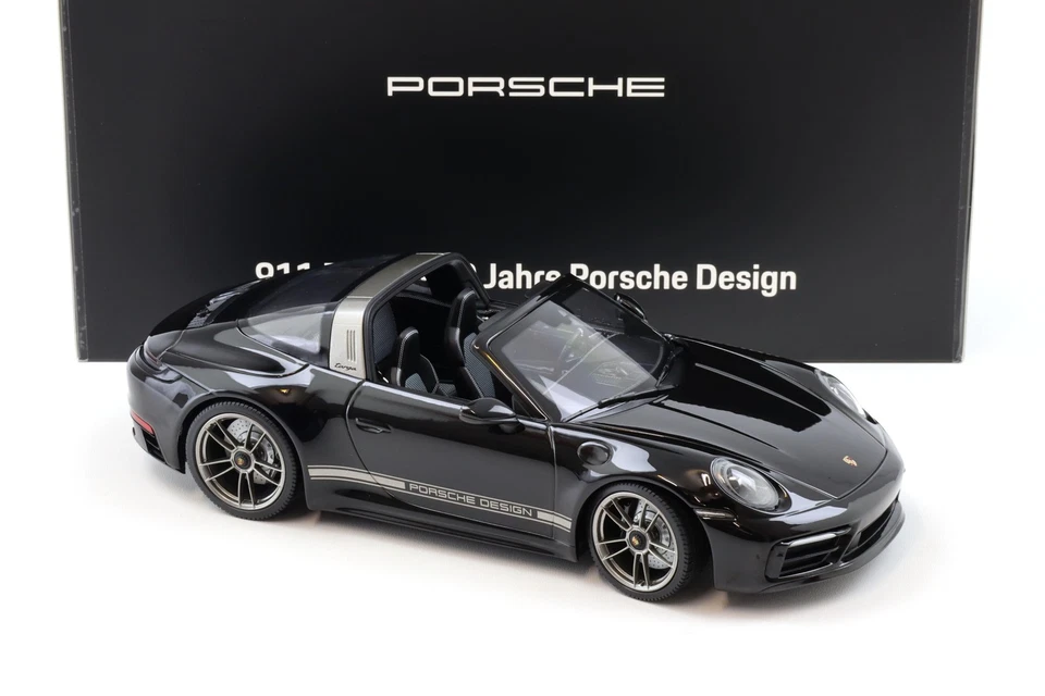 1:18 Minichamps Porsche 911 992 Targa 4 GTS NERO 50 Anni Porsche Design WAP DE - Immagine 2 di 4