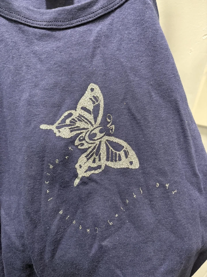 Camiseta sin mangas String Cheese Incident para mujer pequeña con gráfico de mariposa prohibiciones de los años 90 Foto 2 de 4