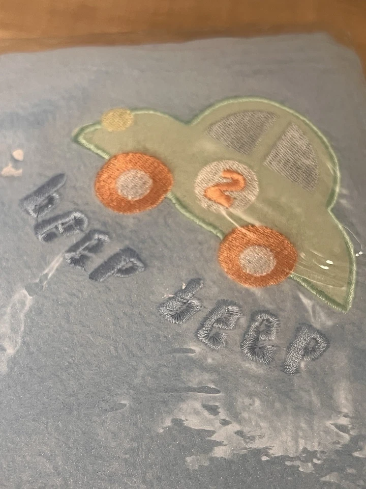 Manta polar Fisher Price Beep Beep Car azul bebé nueva en paquete original 2005 Foto 2 de 4