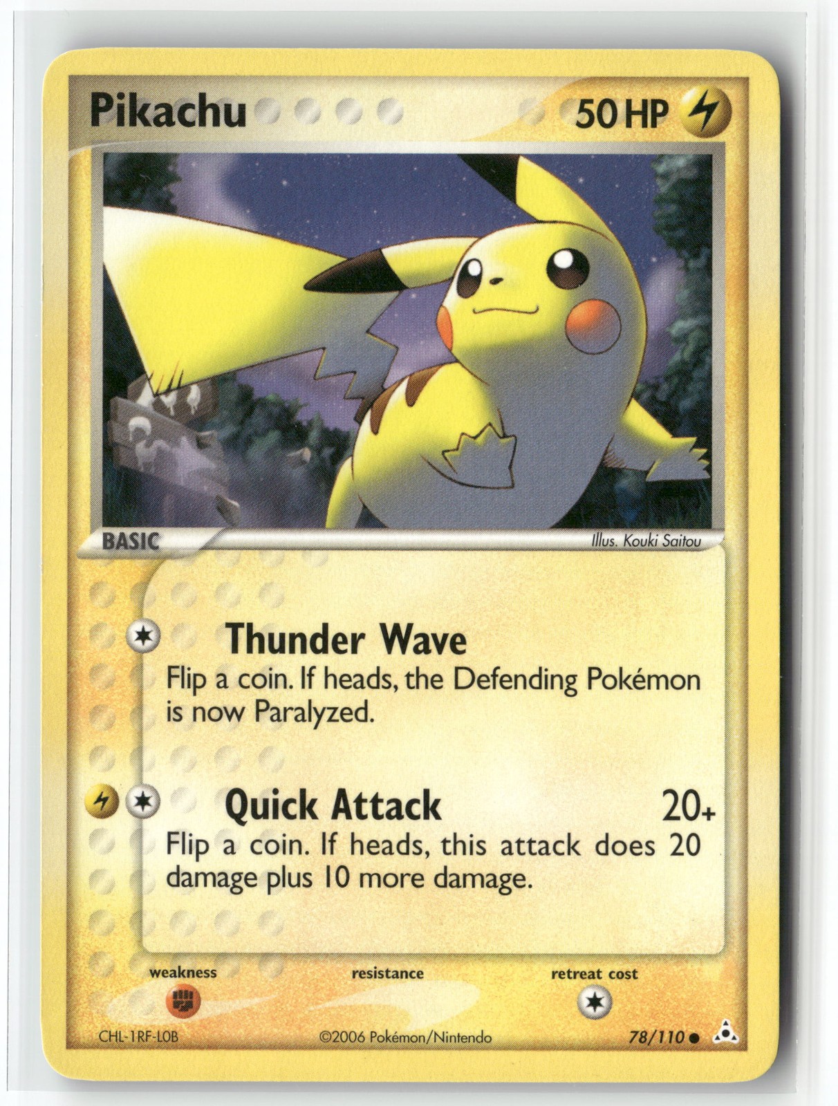 Pikachu Common Holon Phantoms 78/110 NM
