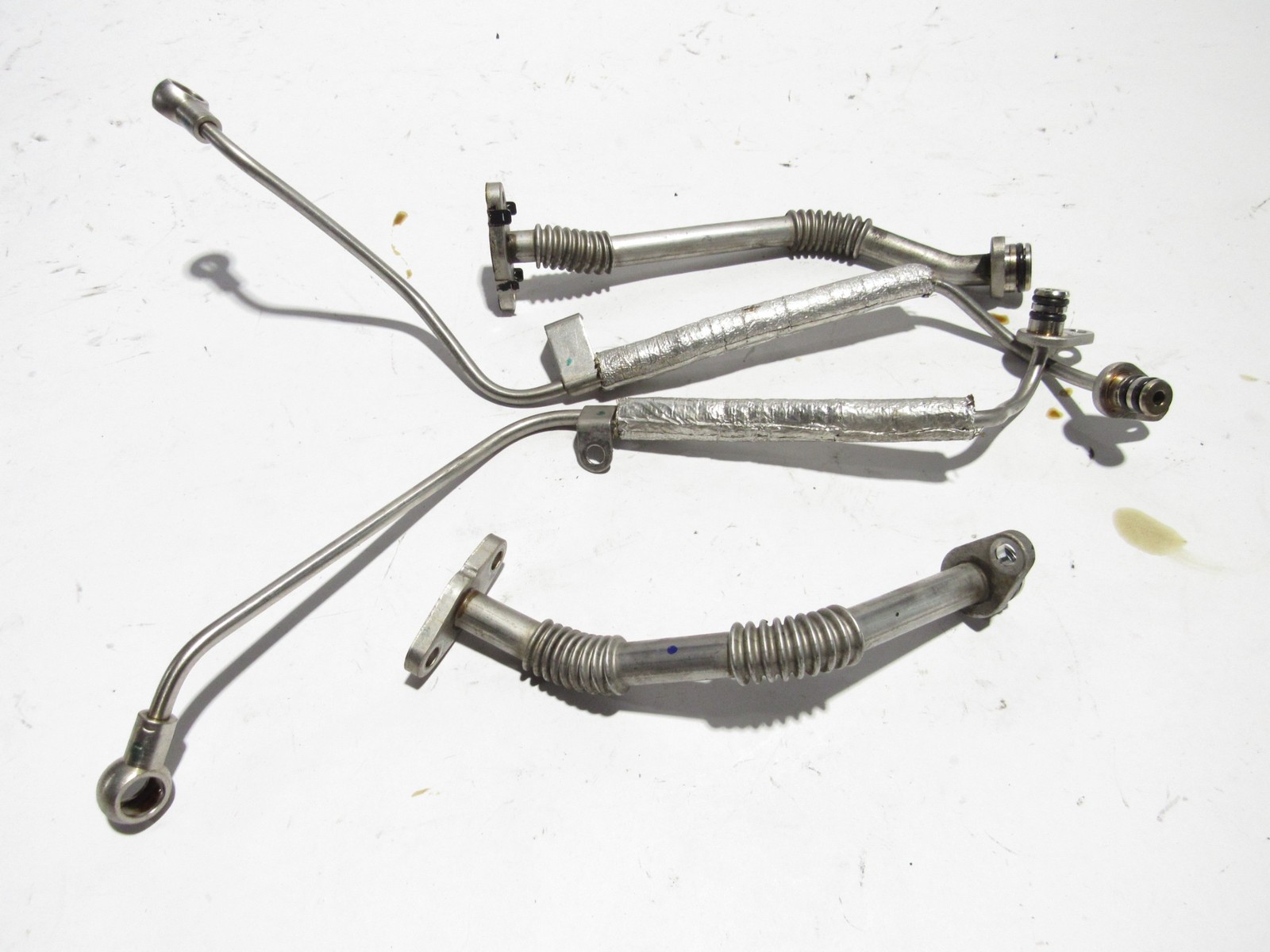 Maserati Levante 2018 3.0L Turbocharger Oil Hose Pipe Line Tube Set 16-24 ;#4