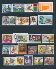 D487916 Zambia Nice selection of VFU Used stamps