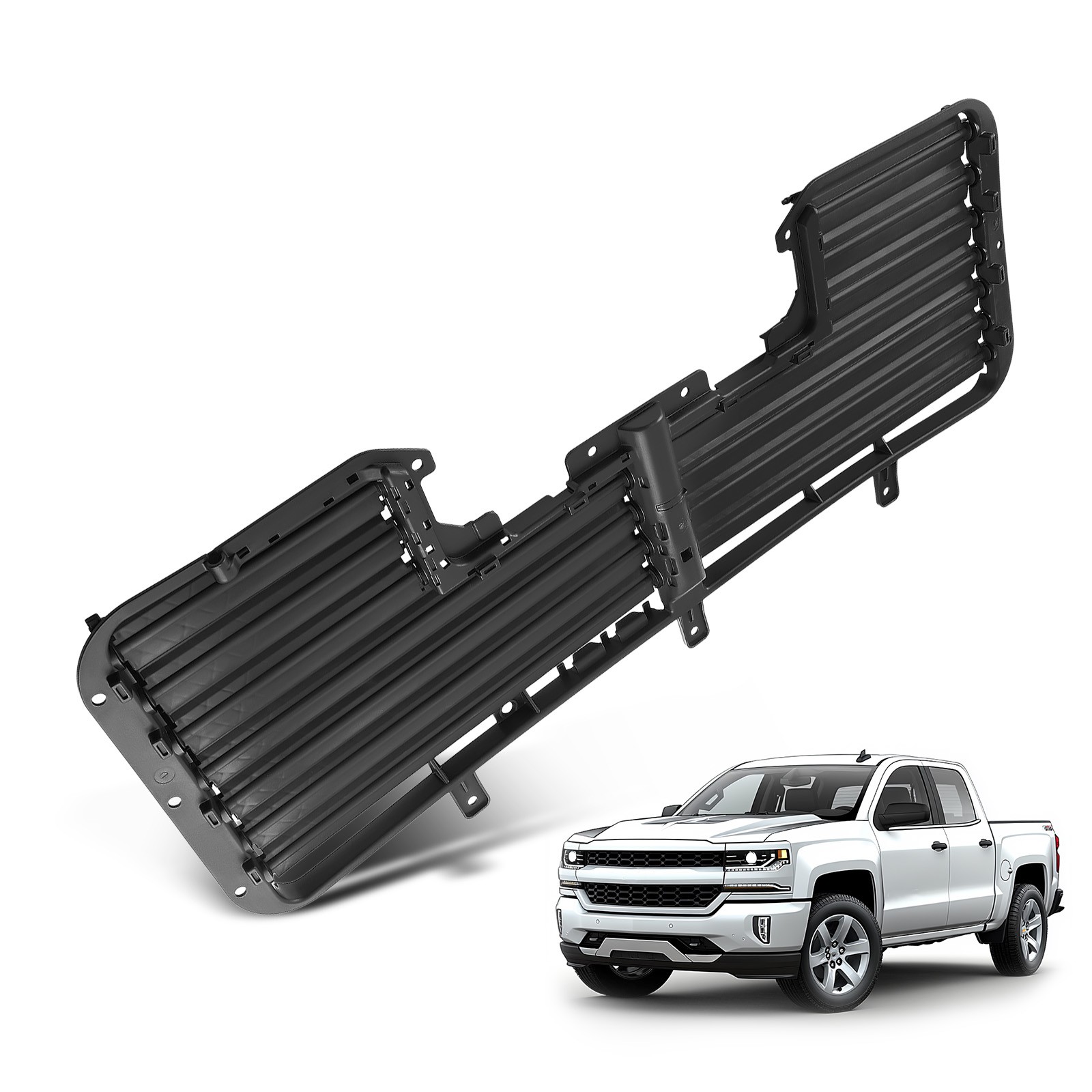 Front Grille Shutter For Chevrolet Silverado 1500/ GMC Sierra 17-19 84363184
