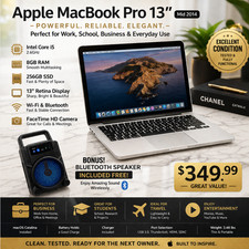 Apple MacBook Pro 13   Mid 2014   Elegant, Fast  Ready to Use    