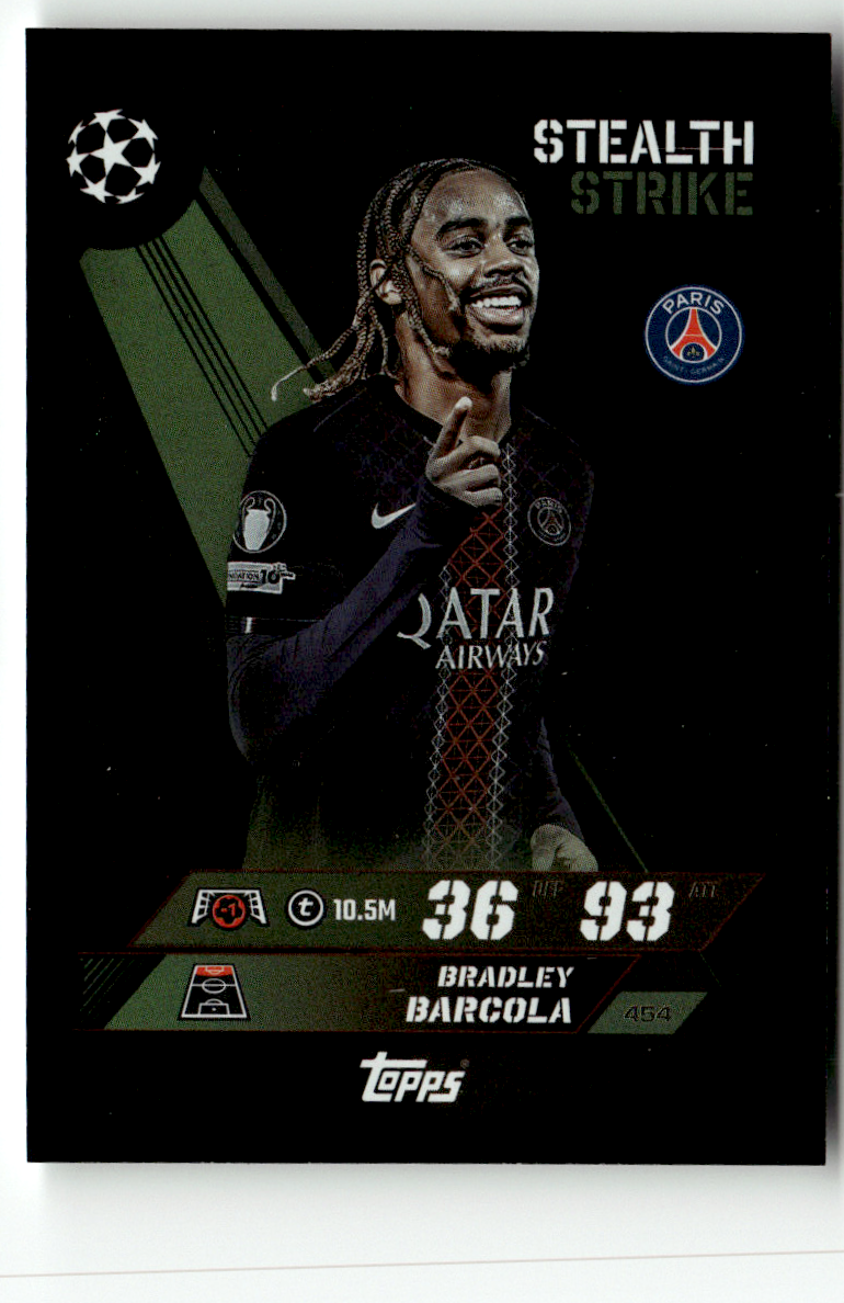 Topps Match Attax Champions League 2025-26 No 454 Bradley Barcola