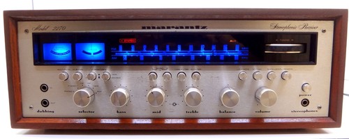 Marantz 2270 Stereo Receiver, Recapped, Serviced, New Vellum and LED lights