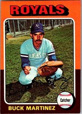 1975 Topps Mini Baseball - Buck Martinez #314 - Kansas City Royals   A